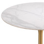 Bar Table Tazio White Marble Look Top