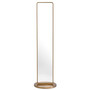 Floor Mirror Novo Brushed Brass Finish