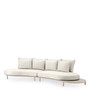Outdoor Sofa Laguno Sand/Lewis Off-White/Grey