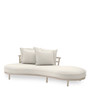 Outdoor Sofa Laguno Left Sand/Lewis Off-White/Grey