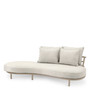 Outdoor Sofa Laguno Right Sand/Lewis Off-White/Grey