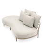 Outdoor Sofa Laguno Right Sand/Lewis Off-White/Grey