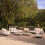 Outdoor Sofa Laguno Right Sand/Lewis Off-White/Grey