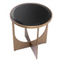 Side Table Elegance Brushed Brass Finish