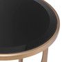 Side Table Elegance Brushed Brass Finish