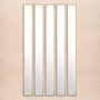 Mirror Redondo Brushed Brass Finish 20 x 200 cm