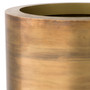 Planter Jasper Round High Vintage Brass Finish Ø 70 x H. 100 cm
