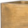 Planter Jasper Square High Vintage Brass Finish 70 x 70 x H. 100 cm