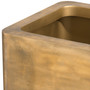 Planter Jasper Square High Vintage Brass Finish 70 x 70 x H. 100 cm