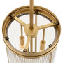 Pendant Rousseau L Antique Brass Finish