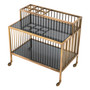 Trolley Rutherford Vintage Brass Finish/Smoke Glass