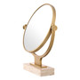 Mirror Briançon Travertine Antique Brass Finish
