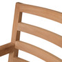 Outdoor Dining Chair Hera Natural Teak/Flores Off-White