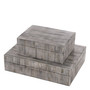 Box Lucille L Grey Bone