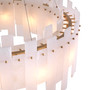 Chandelier Pizzorni Antique Brass Finish/Alabaster