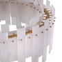 Chandelier Pizzorni Antique Brass Finish/Alabaster