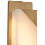 Wall Lamp Scilla Antique Brass Finish/Alabaster