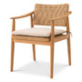 Outdoor Dining Chair Coral Bay Natural Teak Set of 2