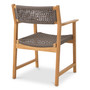 Outdoor Dining Chair Cancun Natural Teak Set of 2