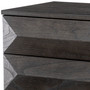 Bedside Table Denver Mocha Oak Veneer/Brushed Brass Finish