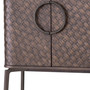 Wine Cabinet Nilsson Oak Veneer/Bronze Finish