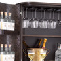 Wine Cabinet Nilsson Oak Veneer/Bronze Finish