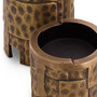 Candle Holder Laurentios Vintage Brass Finish Set of 3
