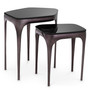 Side Table Deacon Black Nickel Finish Set of 2