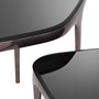 Side Table Deacon Black Nickel Finish Set of 2