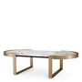 Coffee Table Fabio Brushed Brass Finish