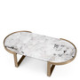 Coffee Table Fabio Brushed Brass Finish