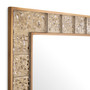 Mirror Mellot Square Vintage Brass Finish