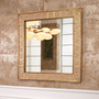 Mirror Mellot Square Vintage Brass Finish