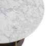 Side Table Faye Brushed Brass Finish