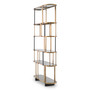 Cabinet Clio Round Brushed Brass Finish