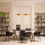 Outdoor Dining Table Volterra Marble Look Top
