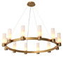 Chandelier Castro Antique Brass Finish