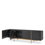 Dresser Bazilian Charcoal Grey Oak Veneer