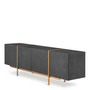 Dresser Bazilian Charcoal Grey Oak Veneer