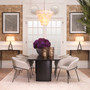 Chandelier Clementina Antique Brass Finish