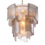 Chandelier Asinara S Antique Brass Finish/Smoke Glass