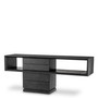 Console Table Mantua Charcoal Grey Oak Veneer