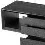 Console Table Mantua Charcoal Grey Oak Veneer