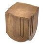 Side Table Gubbio Antique Brass Finish