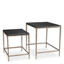 Side Table Ferndale Black Granite Set of 2