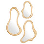 Mirror Viterbo Gold Finish Set of 3