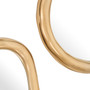 Mirror Viterbo Gold Finish Set of 3