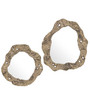 Mirror Foggia Antique Brass Finish Set of 2