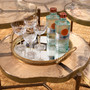 Tray Salvi Round Vintage Brass Finish
