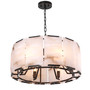 Chandelier Ortiz Bronze Highlight Finish